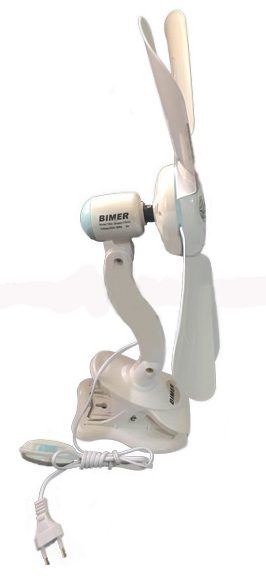 پنكه ملخي (بدون محافظ) پايه كليپسي BIMER مدل 1000